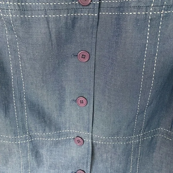 The Tog shop Jean button down blue jacket - Picture 3 of 5